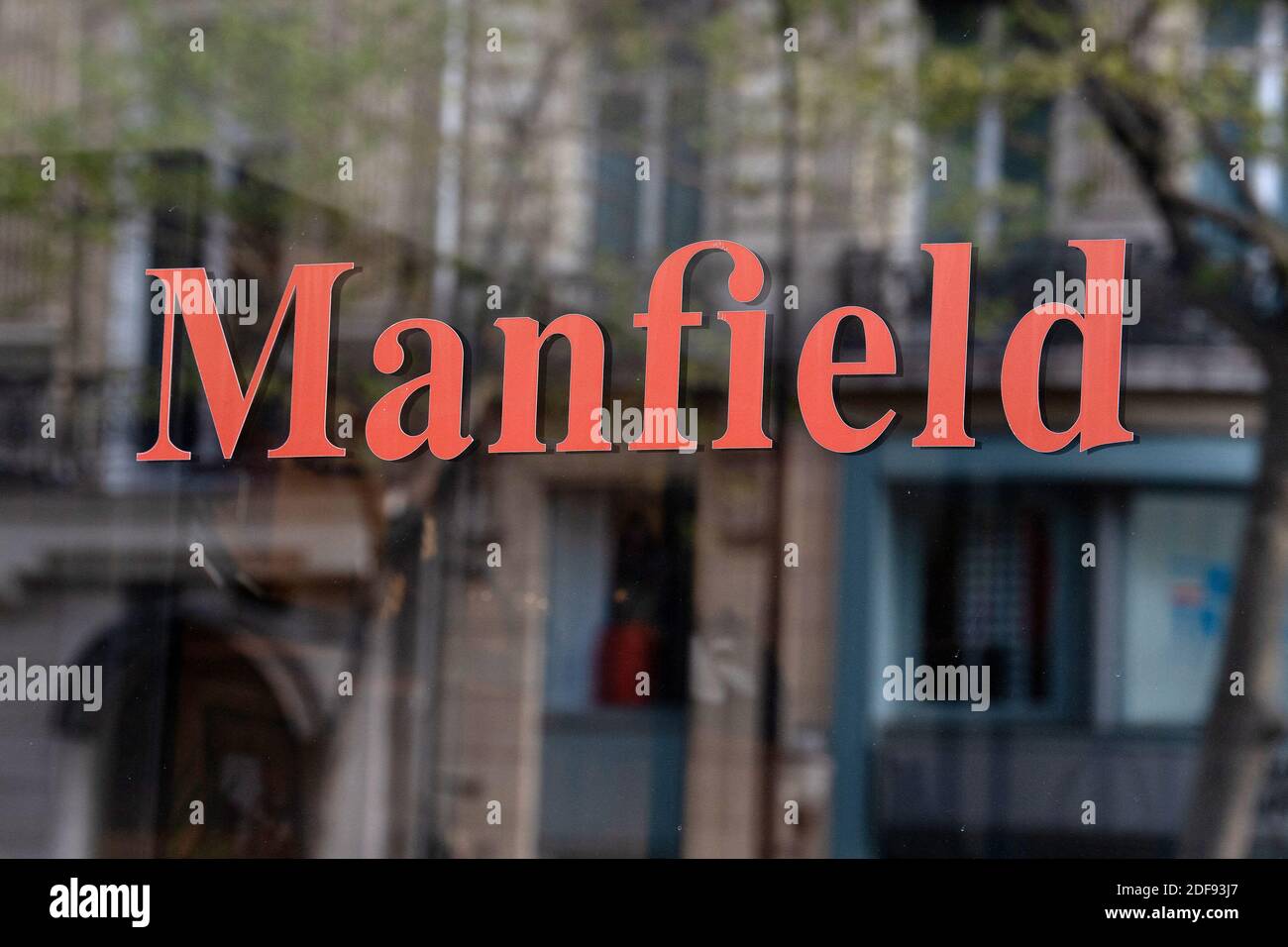 Un magasin de Manfield à Paris, le 9 avril 2020 à Paris, France. Photo de  David Niviere/ABACAPRESS.COM Photo Stock - Alamy