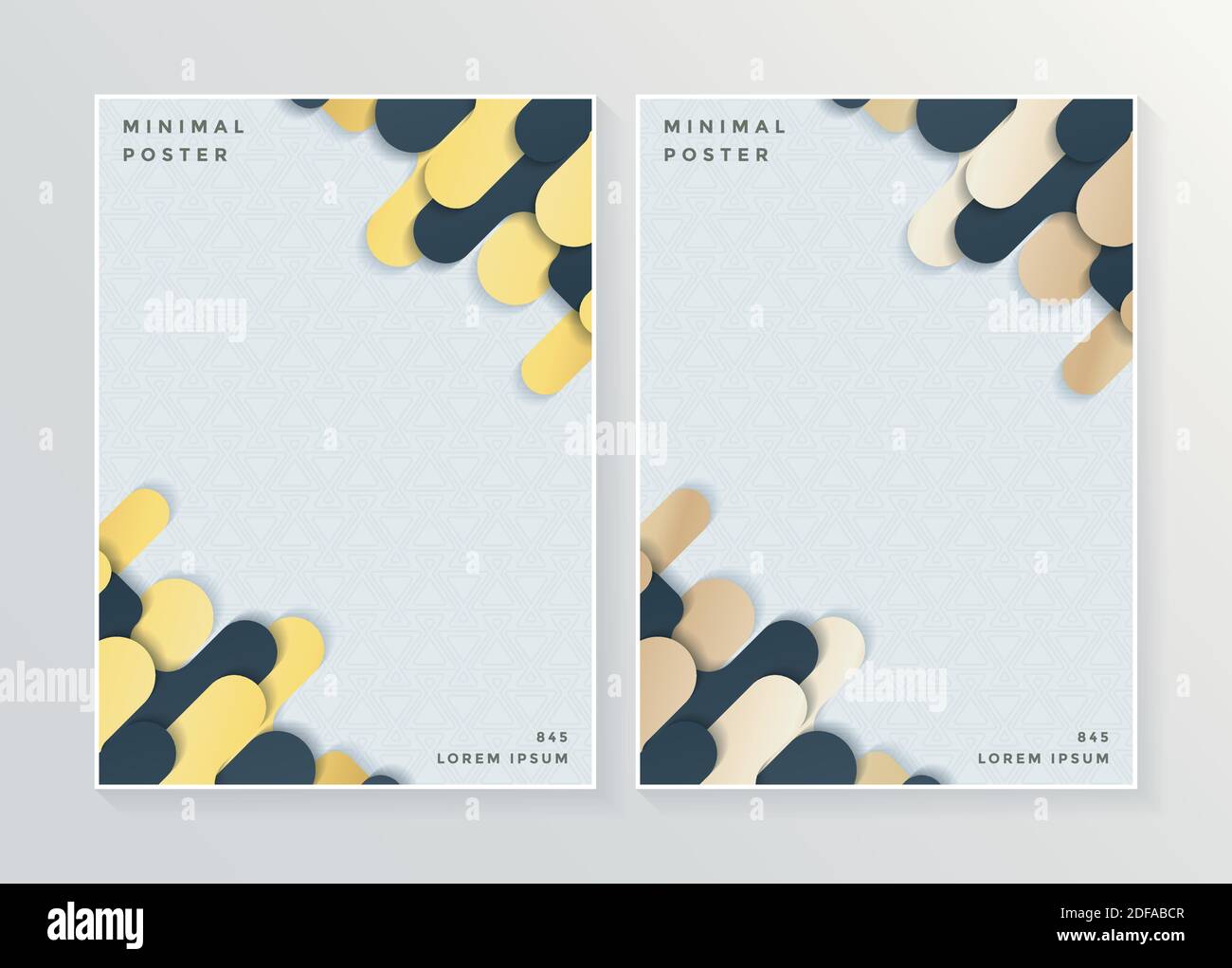 Couverture minimale en or. Motif d'affiche abstrait géométrique vectoriel. Illustration de Vecteur