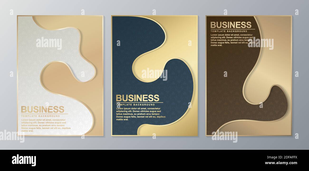 Couverture minimale en or. Motif d'affiche abstrait géométrique vectoriel Illustration de Vecteur