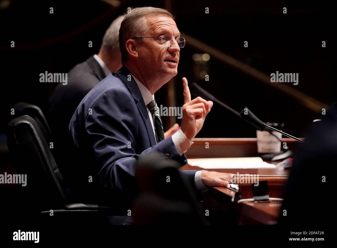 Le représentant Doug Collins (R-GA) pose des questions lors d'une audience de la Commission judiciaire de la Chambre pour discuter de la brutalité policière et du profilage racial le mercredi 10 juin 2020. Photo de Greg Nash/Pool/ABACAPRESS.COM Banque D'Images