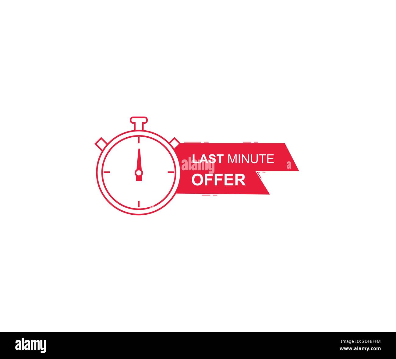conception de l'offre de dernière minute Illustration de Vecteur