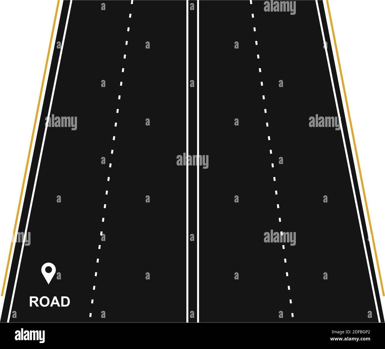concevoir sur le fond de la route Illustration de Vecteur