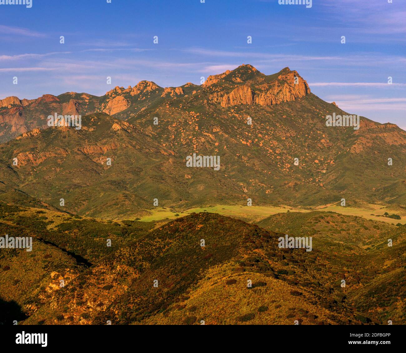 Sandstone Peak, zone de loisirs nationale de Santa Monica, Malibu, Californie Banque D'Images