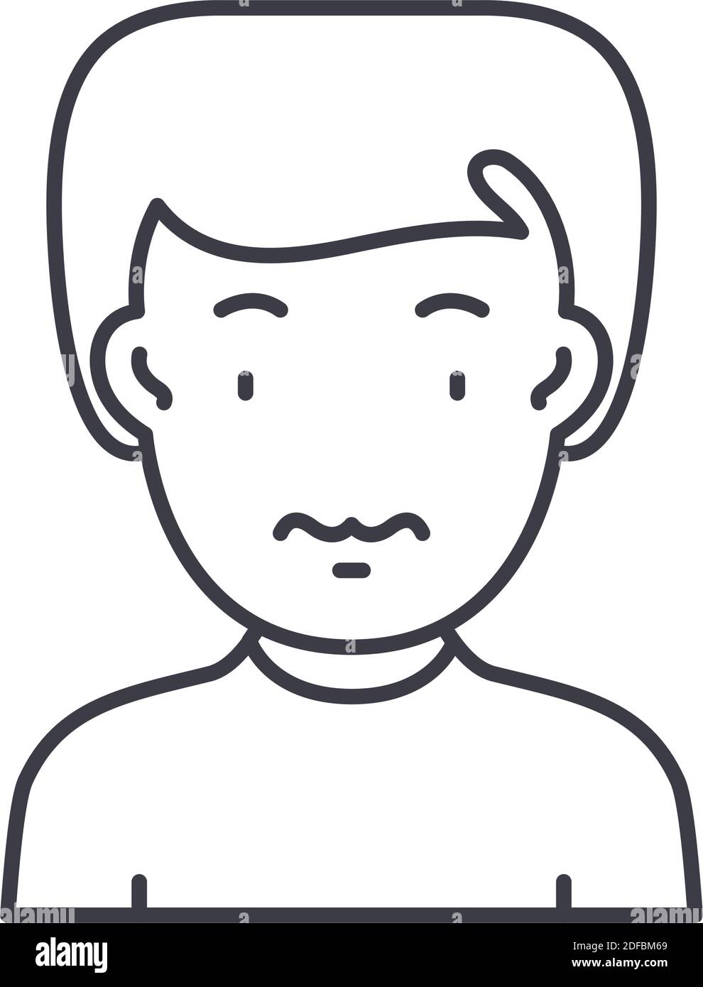 Icône d'engourdissement, illustration isolée linéaire, vecteur de ligne mince, signe de conception de Web, symbole de concept de contour avec contour modifiable sur fond blanc. Illustration de Vecteur Icône d'engourdissement, illustration isolée linéaire, vecteur de ligne mince, signe de conception de Web, symbole de concept de contour avec contour modifiable sur fond blanc. Illustration de Vecteur