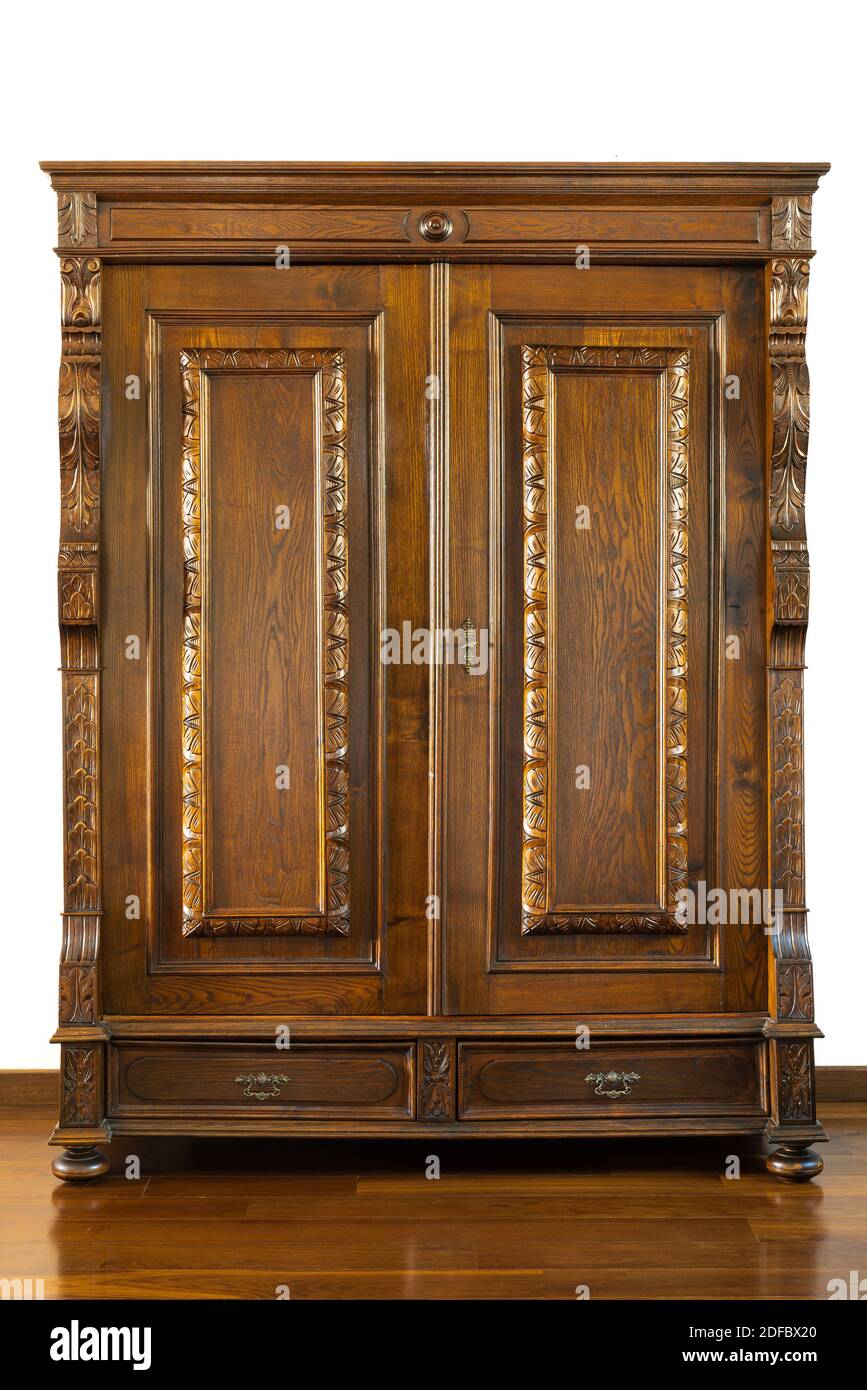 Armoire éclectique Ferniture anciens intérieurs Banque D'Images