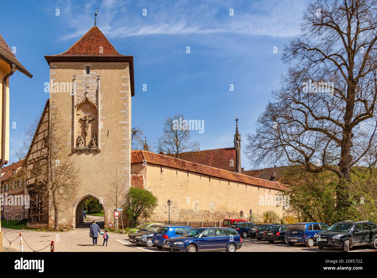 Impressions du village et du palais et monastère de Bebenhausen près de Tübingen, Bade-Wurtemberg, Allemagne. Banque D'Images