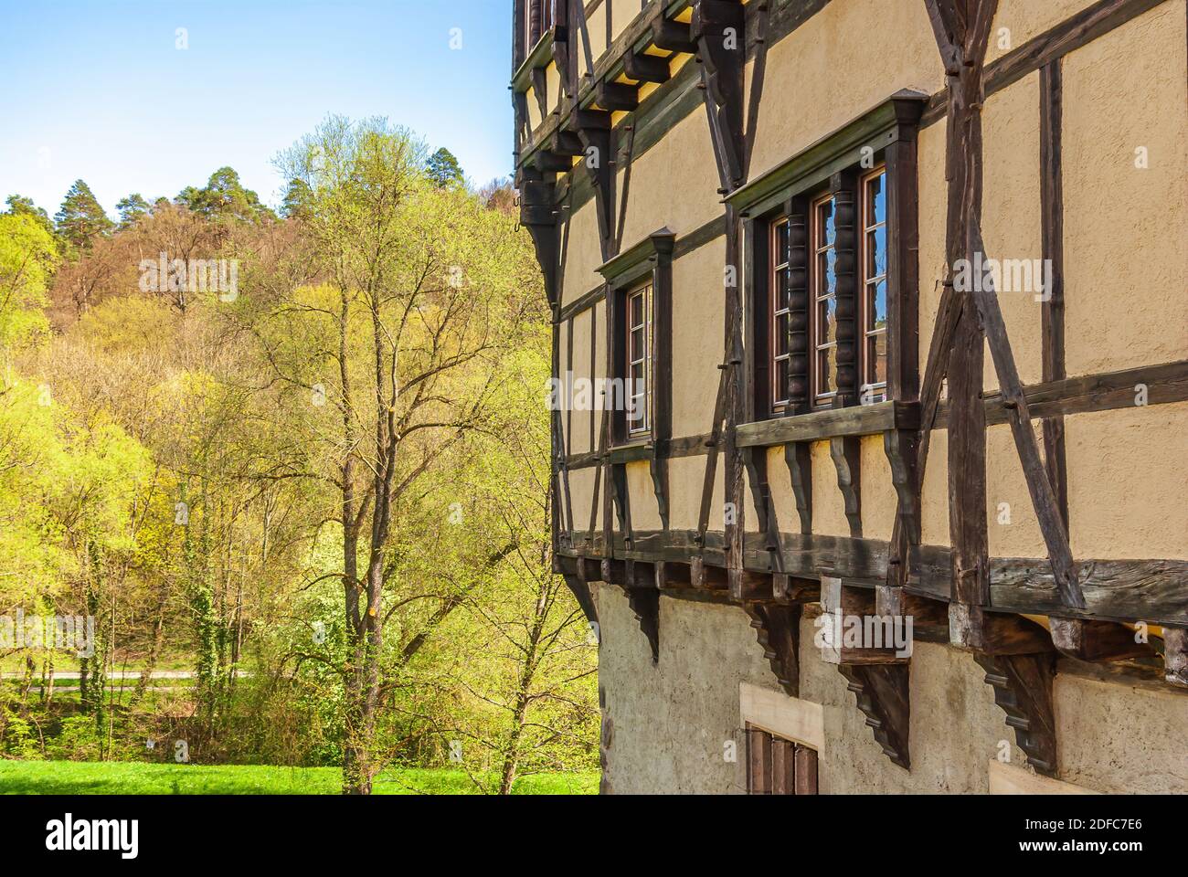 Impressions du village et du palais et monastère de Bebenhausen près de Tübingen, Bade-Wurtemberg, Allemagne. Banque D'Images