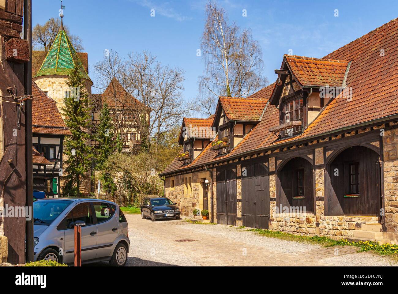 Impressions du village et du palais et monastère de Bebenhausen près de Tübingen, Bade-Wurtemberg, Allemagne. Banque D'Images