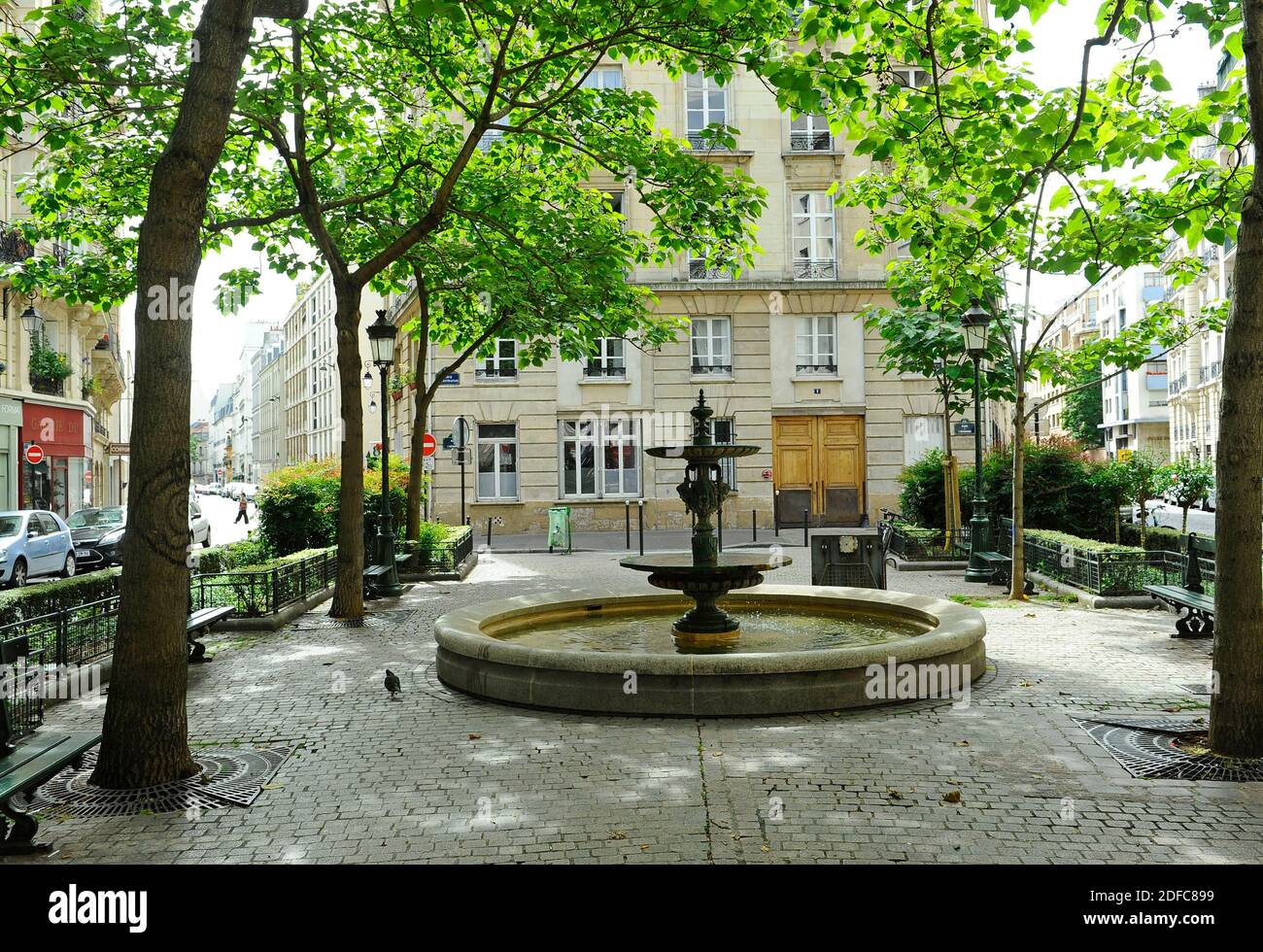 France, Paris, quartier de la Sorbonne, place de l'estrapade Banque D'Images
