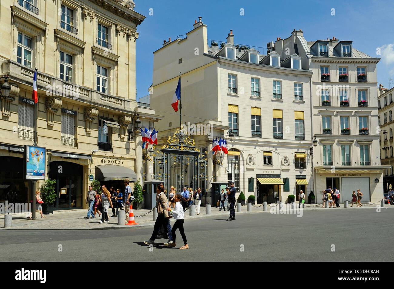 France, Paris, place Beauvau, Ministère de l'intérieur, installé au H?tel de Beauva Banque D'Images