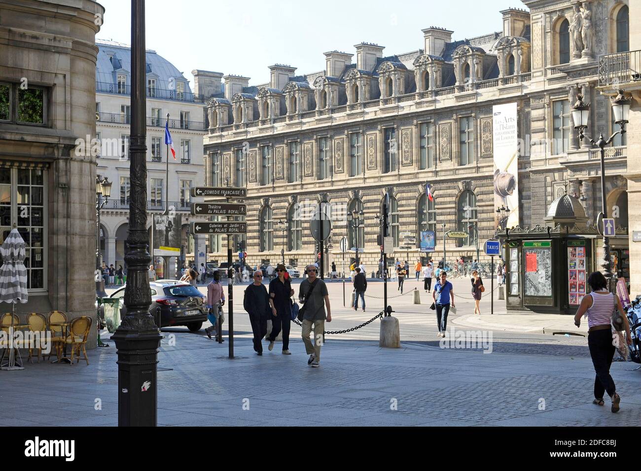 France, Paris, Palais Royal, place Colette Banque D'Images