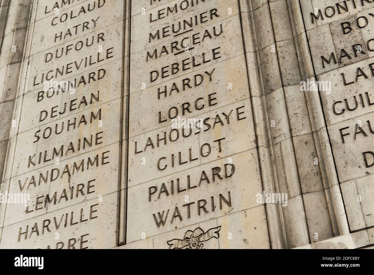 France, Paris, place Charles de Gaulle, Arc de Triomphe Banque D'Images