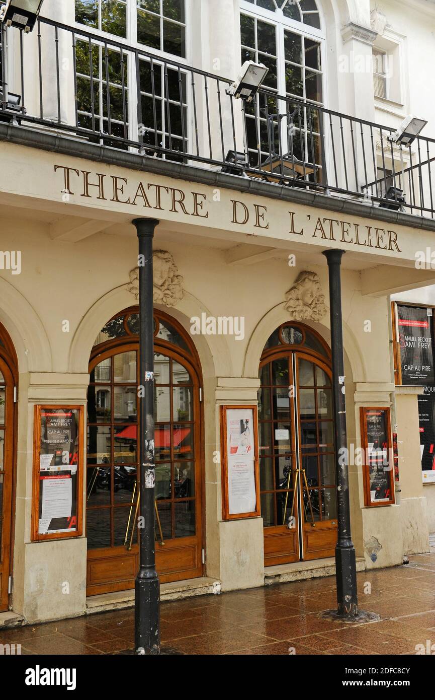 France, Paris, le Théâtre de l'atelier, place Charles Dullin Banque D'Images