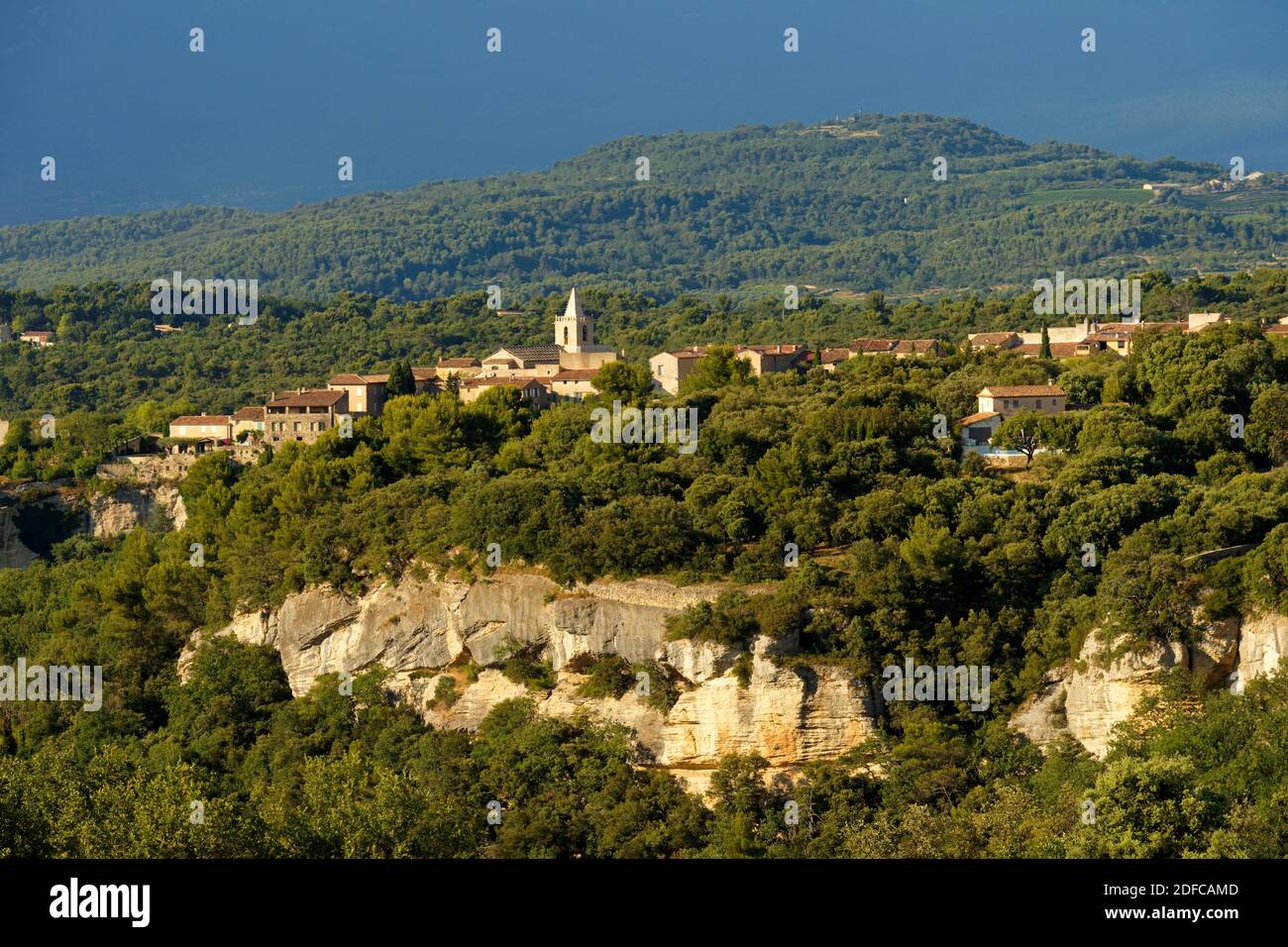 France, Vaucluse, Venasque, étiqueté les plus Banque D'Images