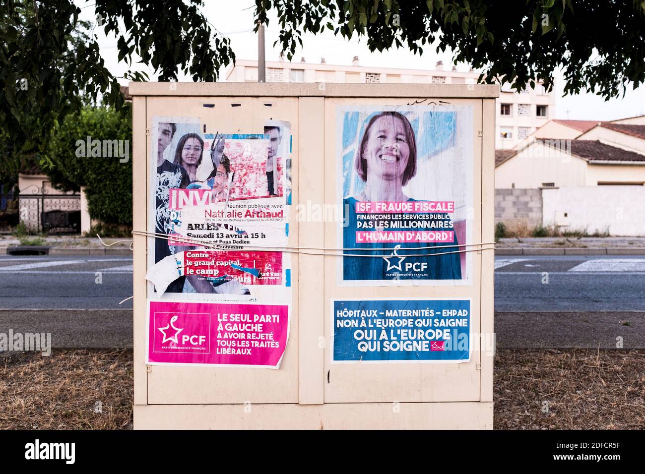 Affiche électorale française pour les élections européennes 2019 Banque D'Images