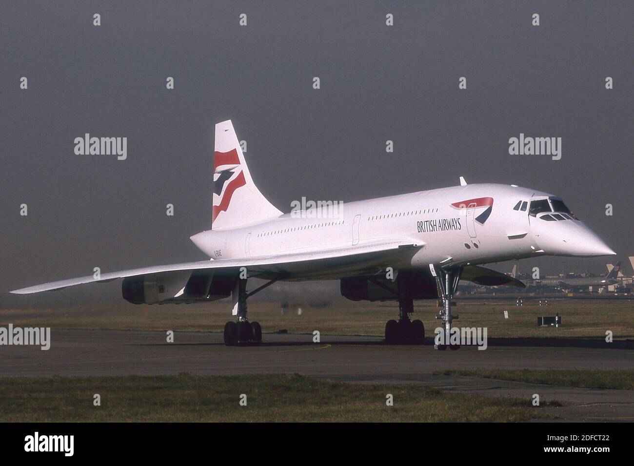 SUPERSONIQUE CONCORDE DE BRITISH AIRWAYS Banque D'Images