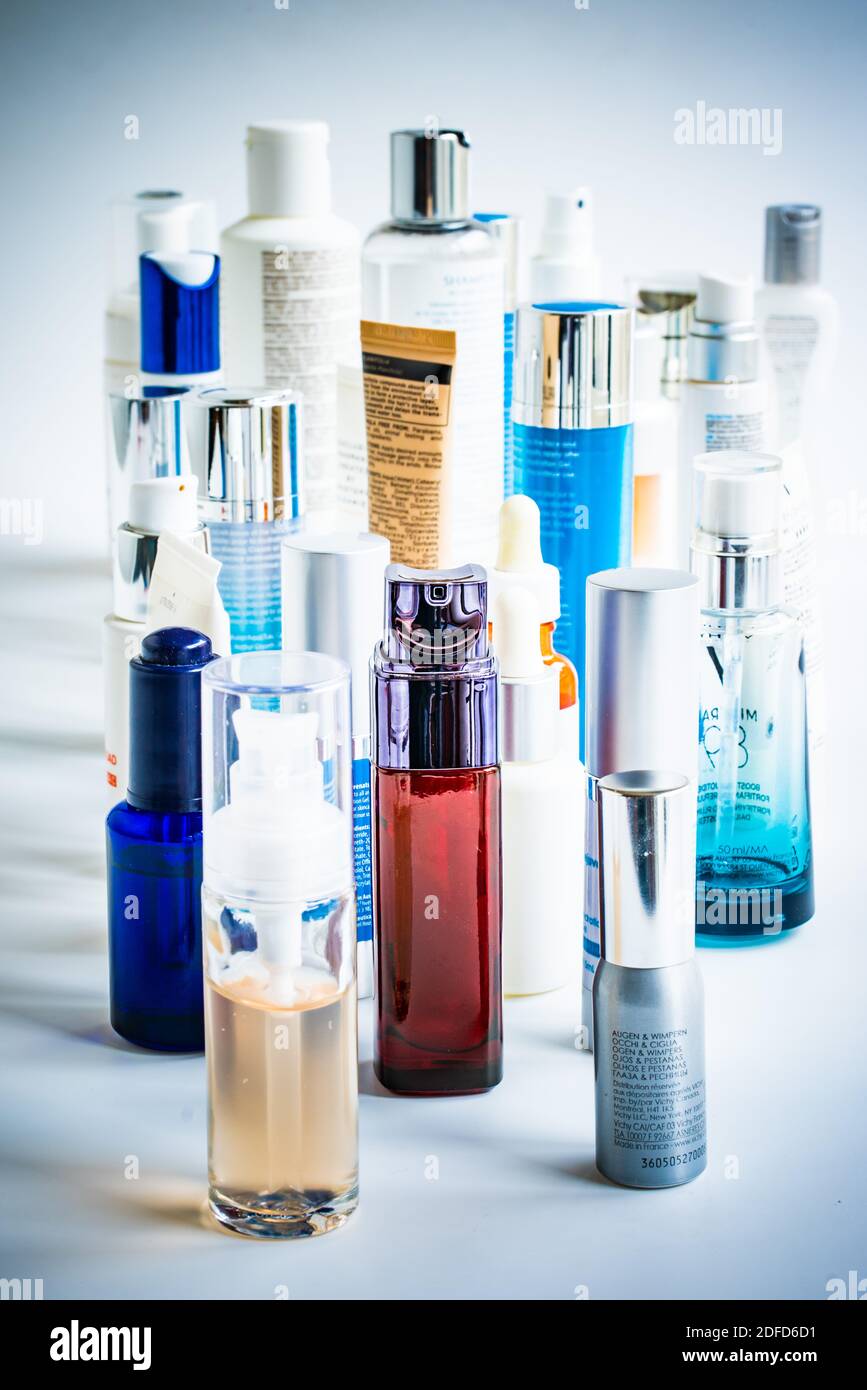 Produits de beauté. Banque D'Images
