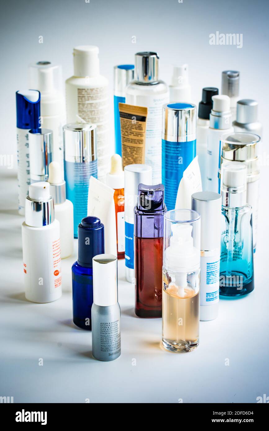 Produits de beauté. Banque D'Images
