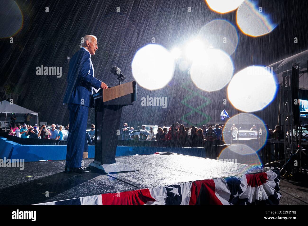 TAMPA, Floride, États-Unis - 29 octobre 2020 - Joe Biden, président de la démocratie américaine, à l'occasion d'un rassemblement au champ de foire de l'État de Floride - Tampa, Floride - 29 octobre 2020 - Banque D'Images