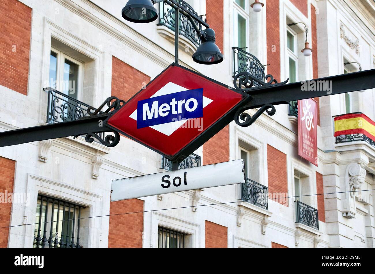 Station de métro sol U-Bahn Madrid Banque D'Images