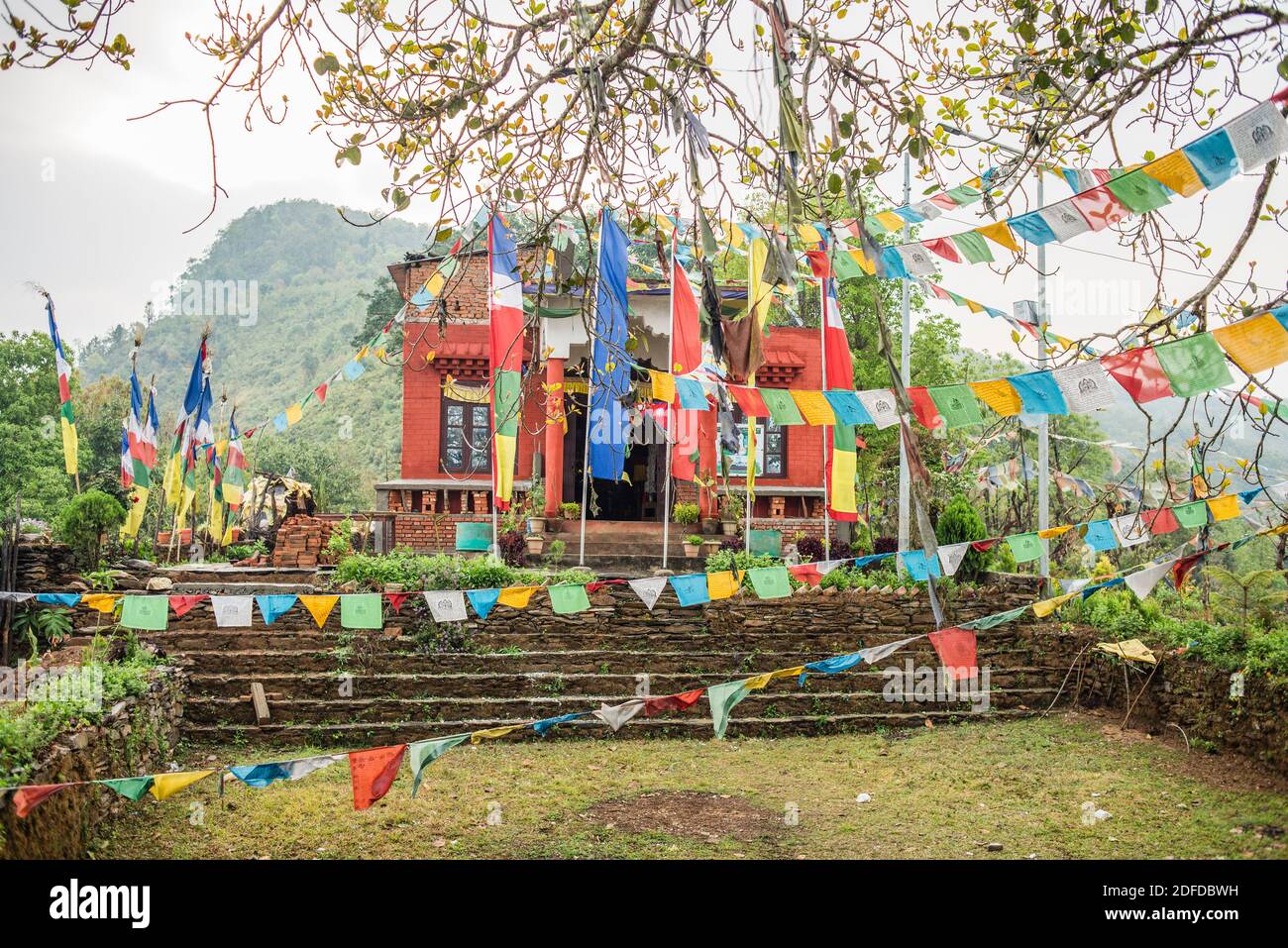 La vie quotidienne à Bandipur, au Népal Banque D'Images