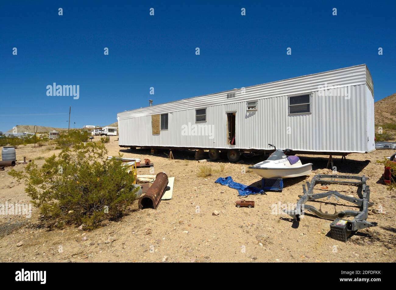 Ville fantôme de Darwin, Californie, États-Unis Banque D'Images