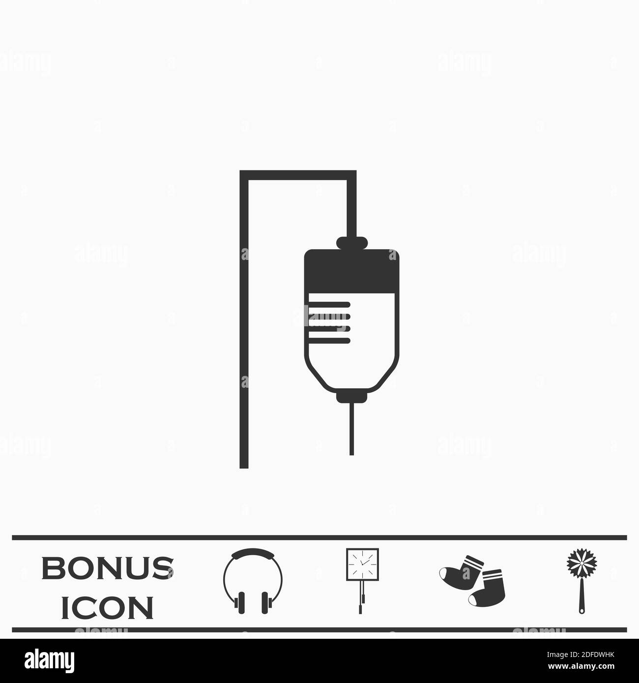 Icône compteur de gouttes plate. Pictogramme noir sur fond blanc. Symbole d'illustration vectorielle et bouton bonus Illustration de Vecteur