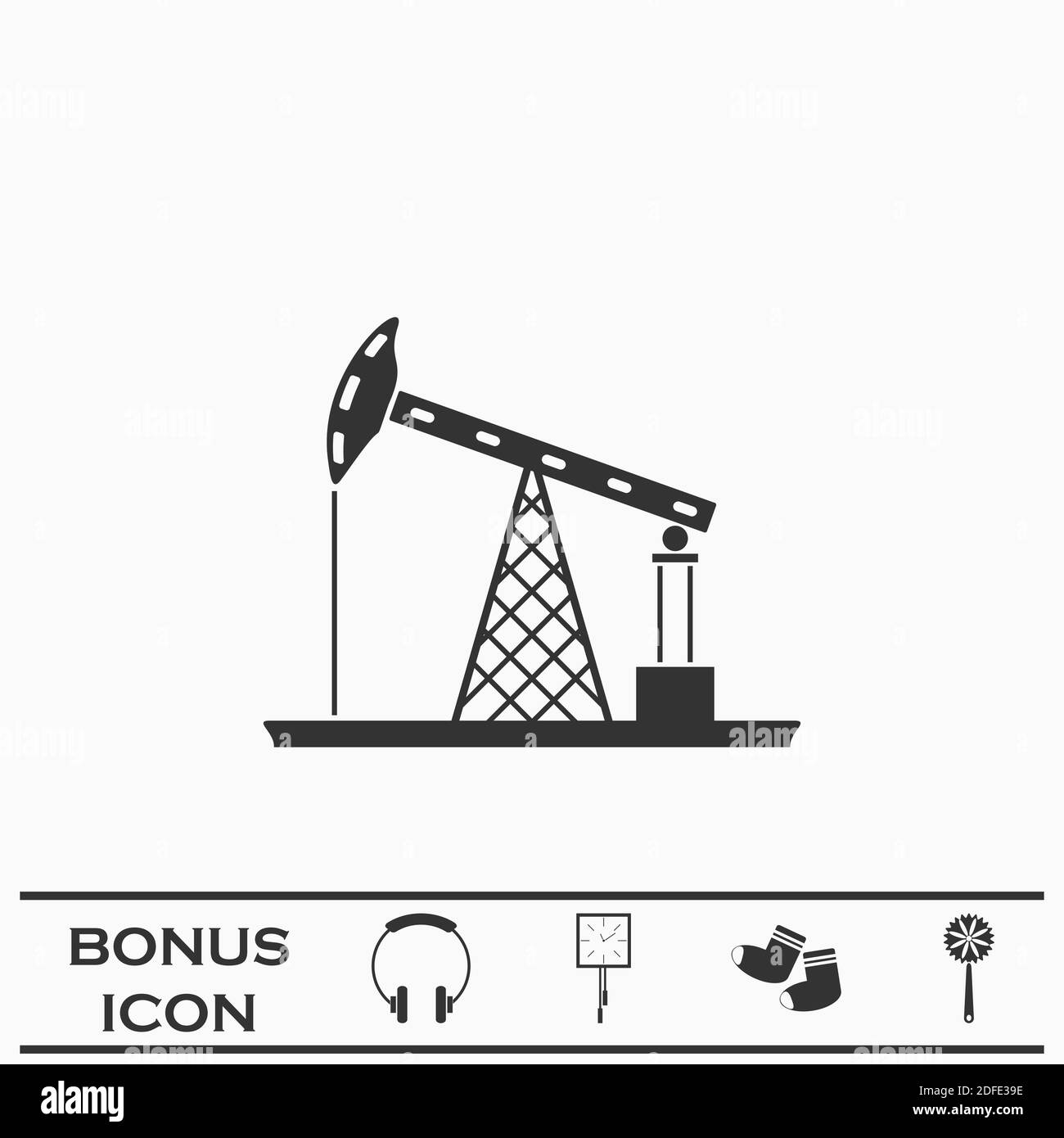 Pictogramme de vidange d'huile à plat. Pictogramme noir sur fond blanc. Symbole d'illustration vectorielle et bouton bonus Illustration de Vecteur