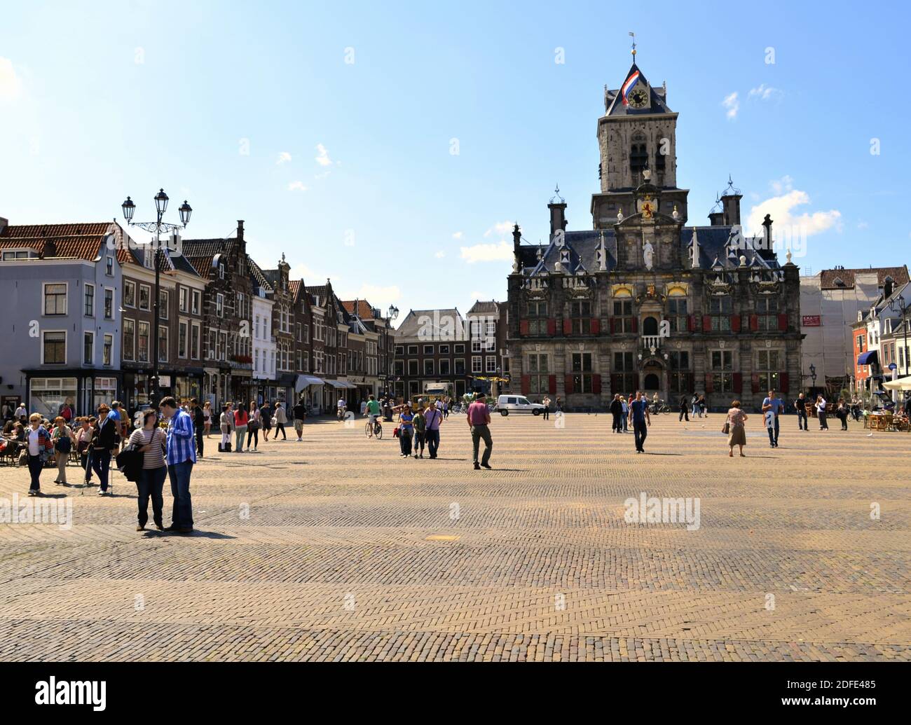 Place du marché à Delft, pays-Bas Banque D'Images