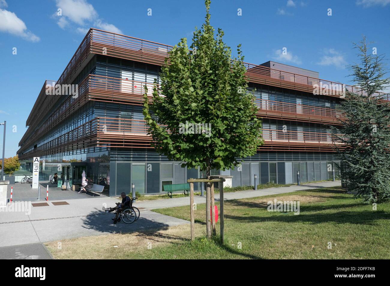 Vue extérieure de l'hôpital universitaire de Purpan - Pierre Paul Riquet le 26 juillet 2020 à Toulouse, au sud de la France. Le prince Joachim du Danemark est dans un état stable après avoir subi une chirurgie cérébrale vendredi soir. Le royal de 51 ans a été admis à l'hôpital universitaire de Toulouse en France, où il a été immédiatement opéré pour un caillot de sang dans son cerveau, a annoncé la Maison Royale dans une déclaration. Photo de Patrick Batard/ABACAPRESS.COM Banque D'Images