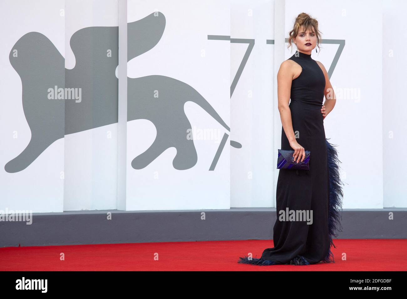 Mala Emde participe à la première mondiale et demain dans le cadre du 77e Festival du film de Venise, en Italie, le 10 septembre 2020. Photo d'Aurore Marechal/ABACAPRESS.COM Banque D'Images