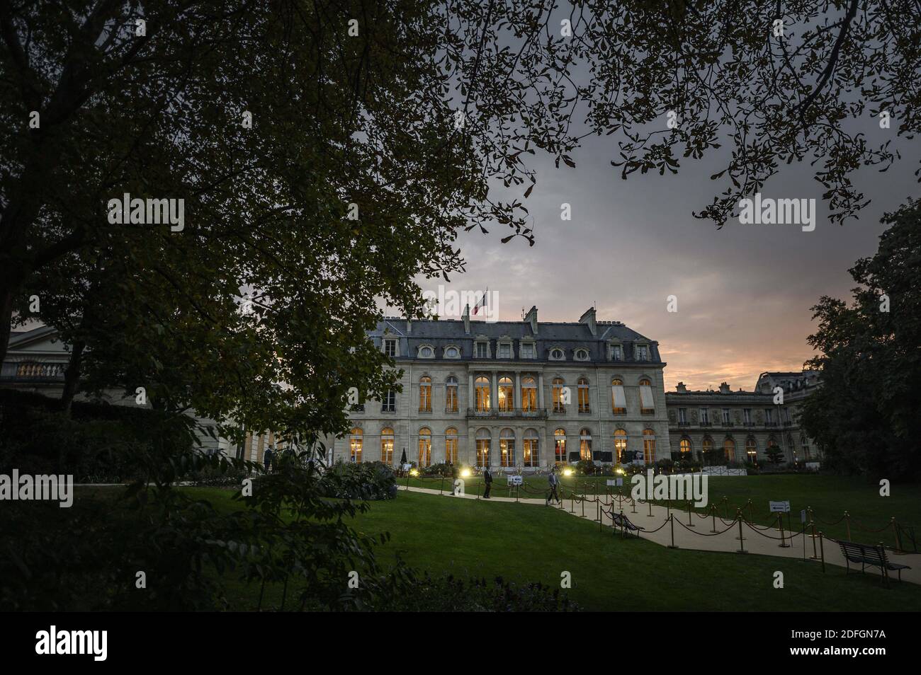 Elysée Palace lors des Journées européennes du Patrimoine ( Journées européennes du Patrimoine ) à l'Elysée Palace à Paris, le 19 septembre 2020. Photo par Eliot Blondt/ABACAPRESS.COM Banque D'Images