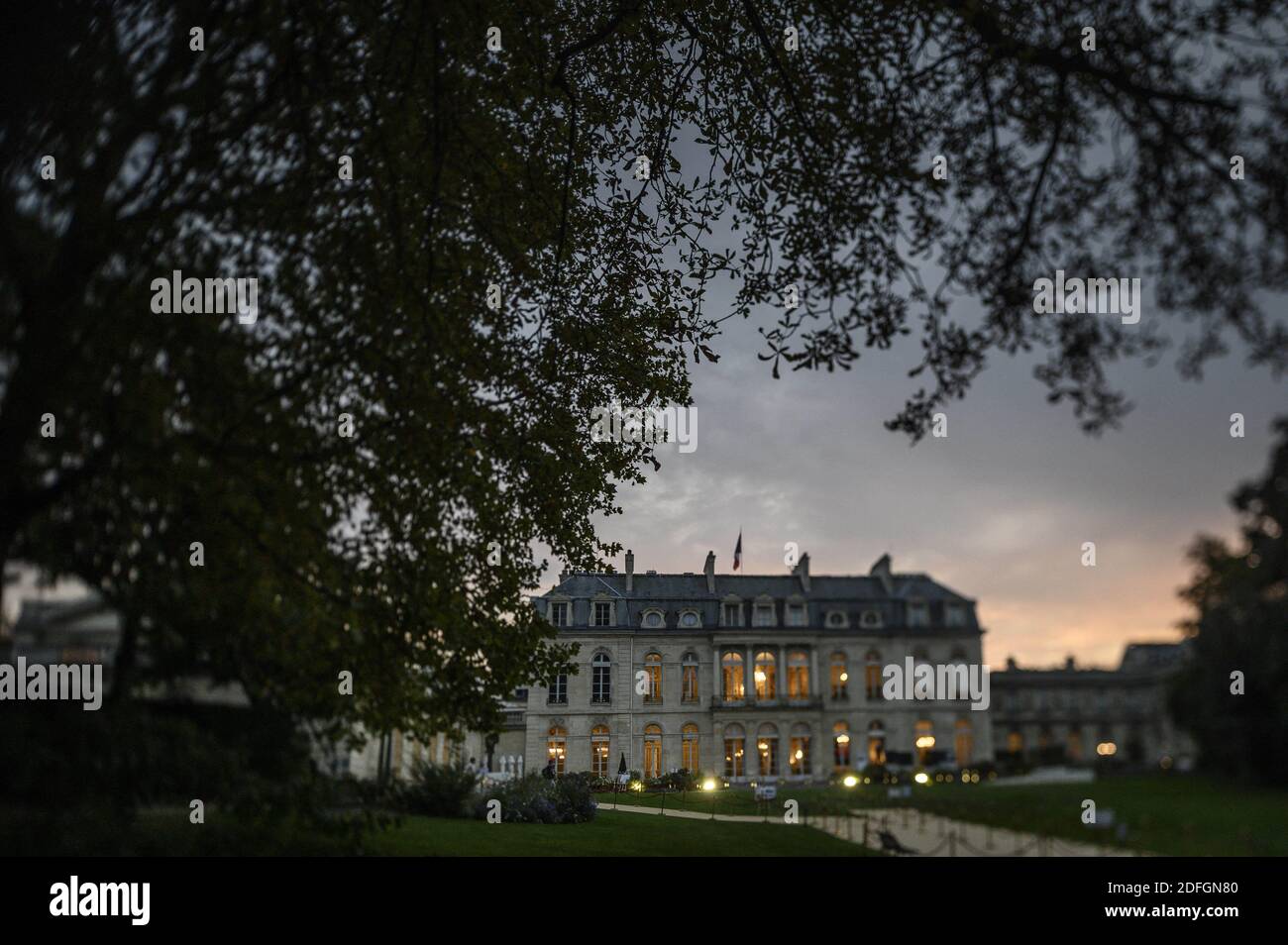 Elysée Palace lors des Journées européennes du Patrimoine ( Journées européennes du Patrimoine ) à l'Elysée Palace à Paris, le 19 septembre 2020. Photo par Eliot Blondt/ABACAPRESS.COM Banque D'Images