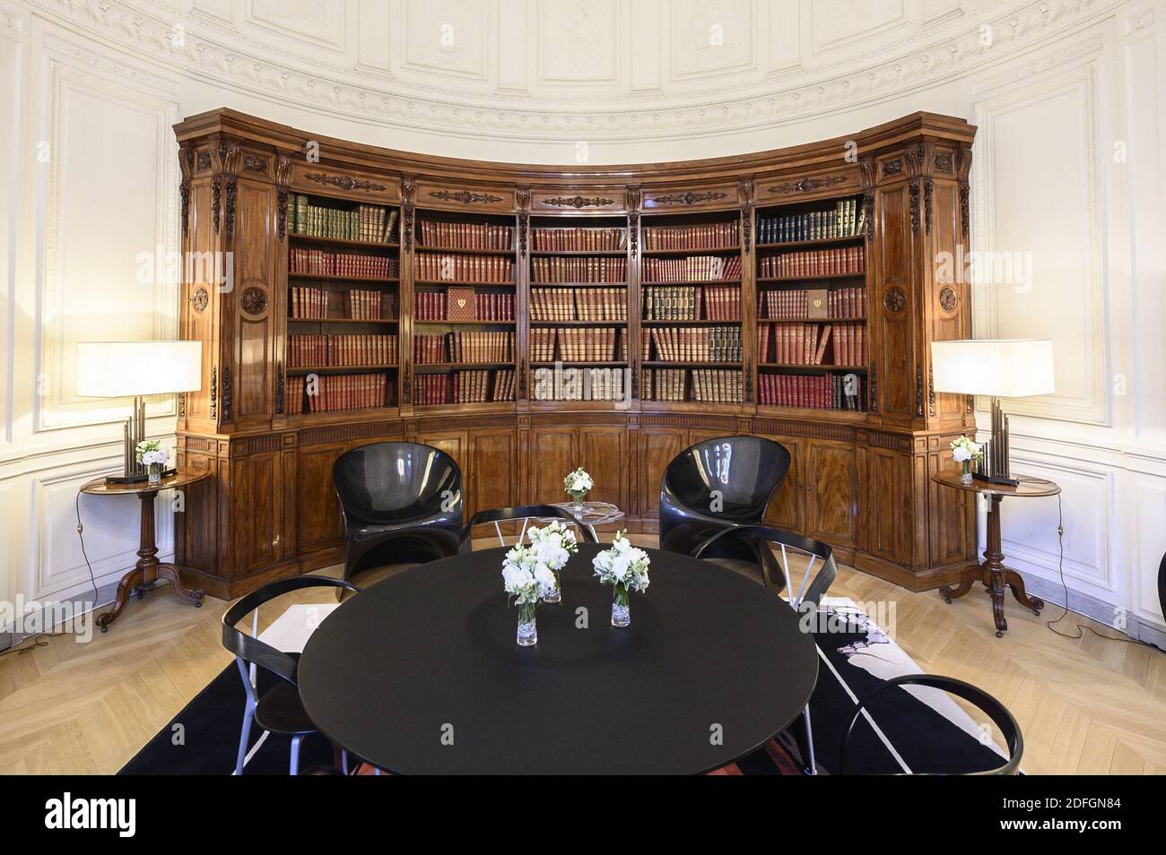 Bibliothèque Napoelon III lors des Journées européennes du patrimoine ( Journées européennes du Patrimoine ) à l'Elysée à Paris, le 19 septembre 2020. Photo par Eliot Blondt/ABACAPRESS.COM Banque D'Images