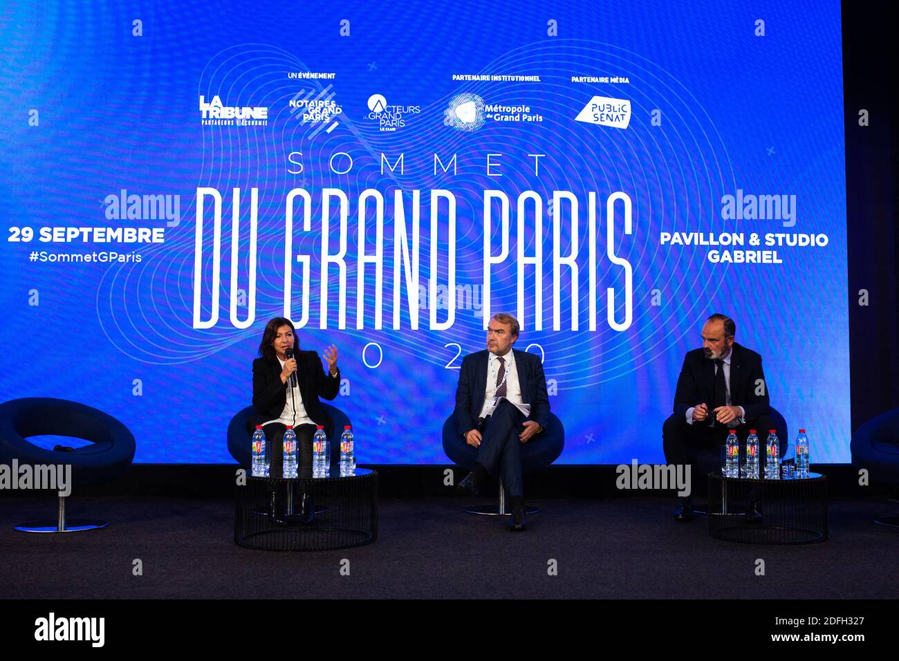 Le maire du Havre Edouard Philippe et le maire de Paris Anne Hidalgo s