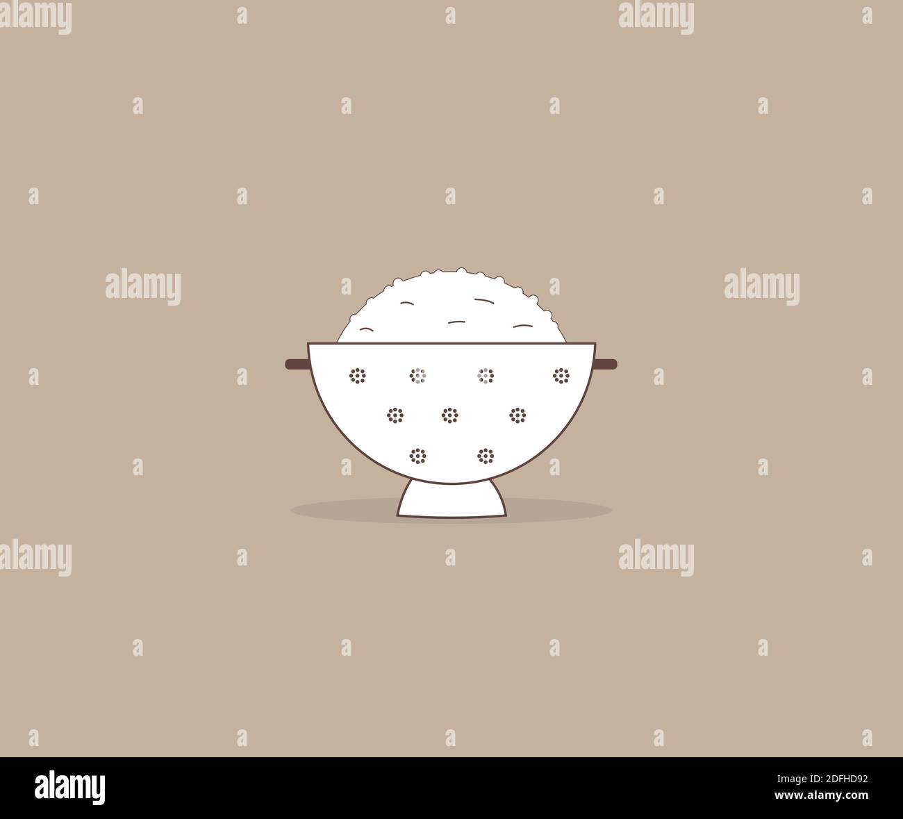 design à propos du cuiseur à riz icon Illustration de Vecteur
