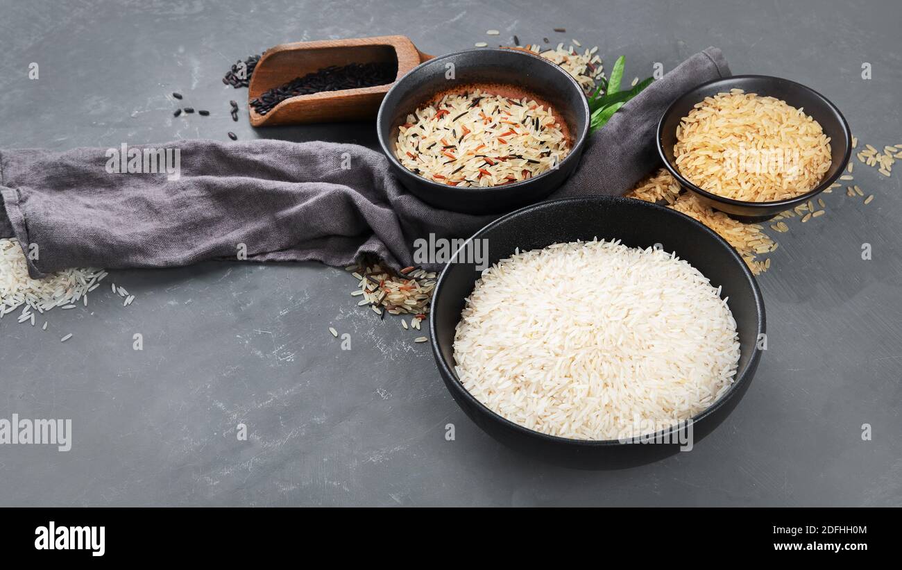 Types de riz Banque de photographies et d’images à haute résolution - Alamy