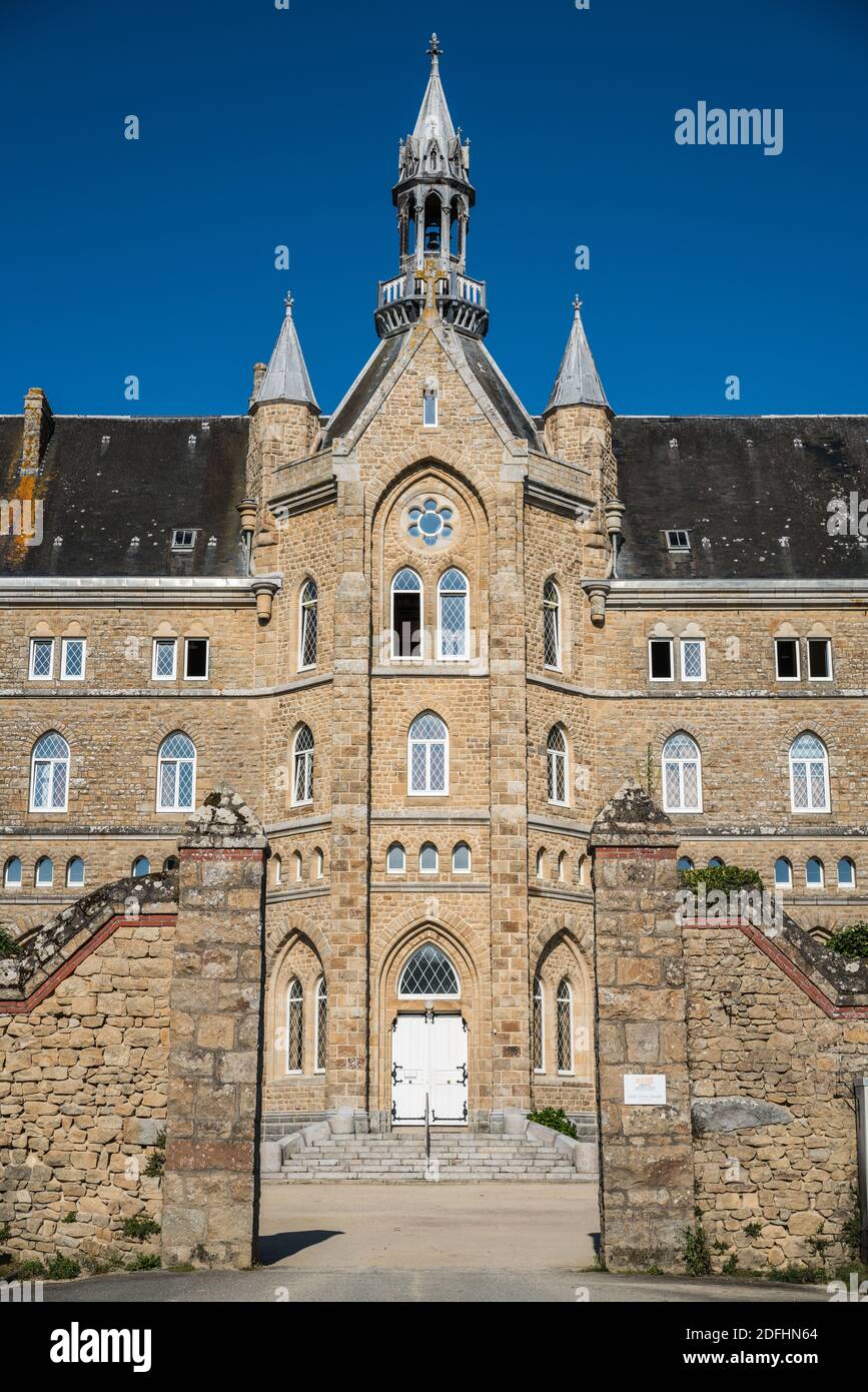 Abbaye Saint-Michel de Kergonan, Bretagne, France, Europe. Banque D'Images