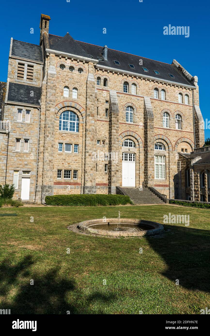 Abbaye Saint-Michel de Kergonan, Bretagne, France, Europe. Banque D'Images