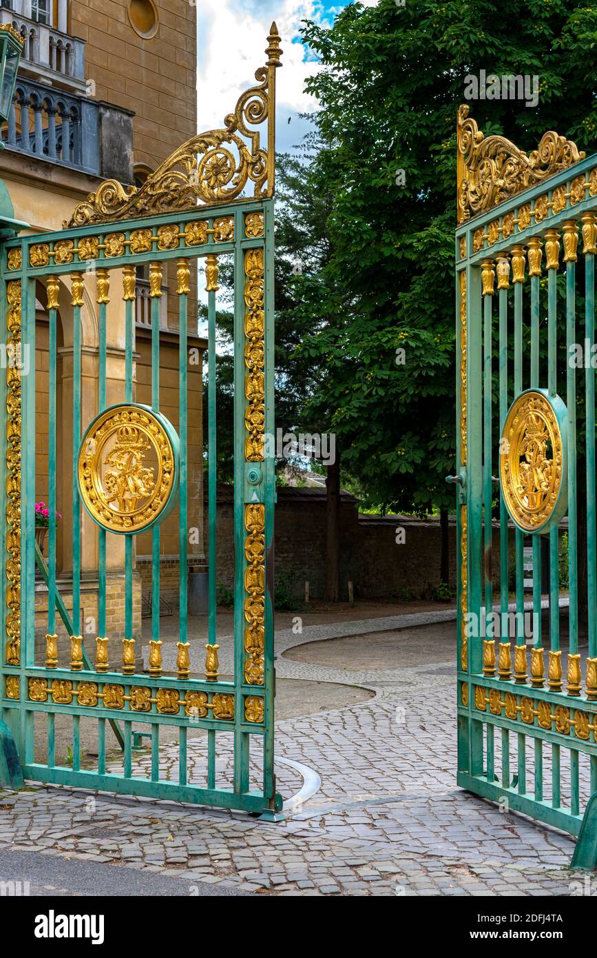 Porte d'entrée du parc de Potsdam Banque D'Images