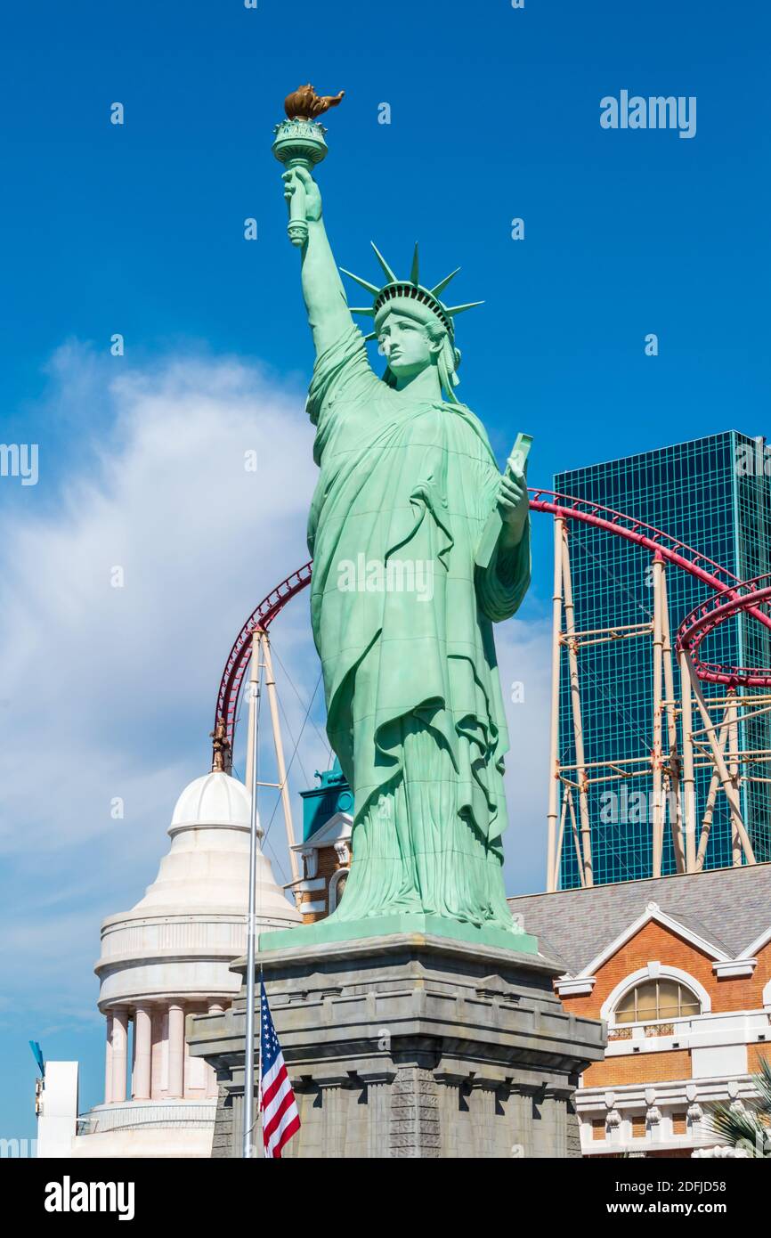 Las Vegas, Nevada, New York, New York, Lady Liberty Banque D'Images