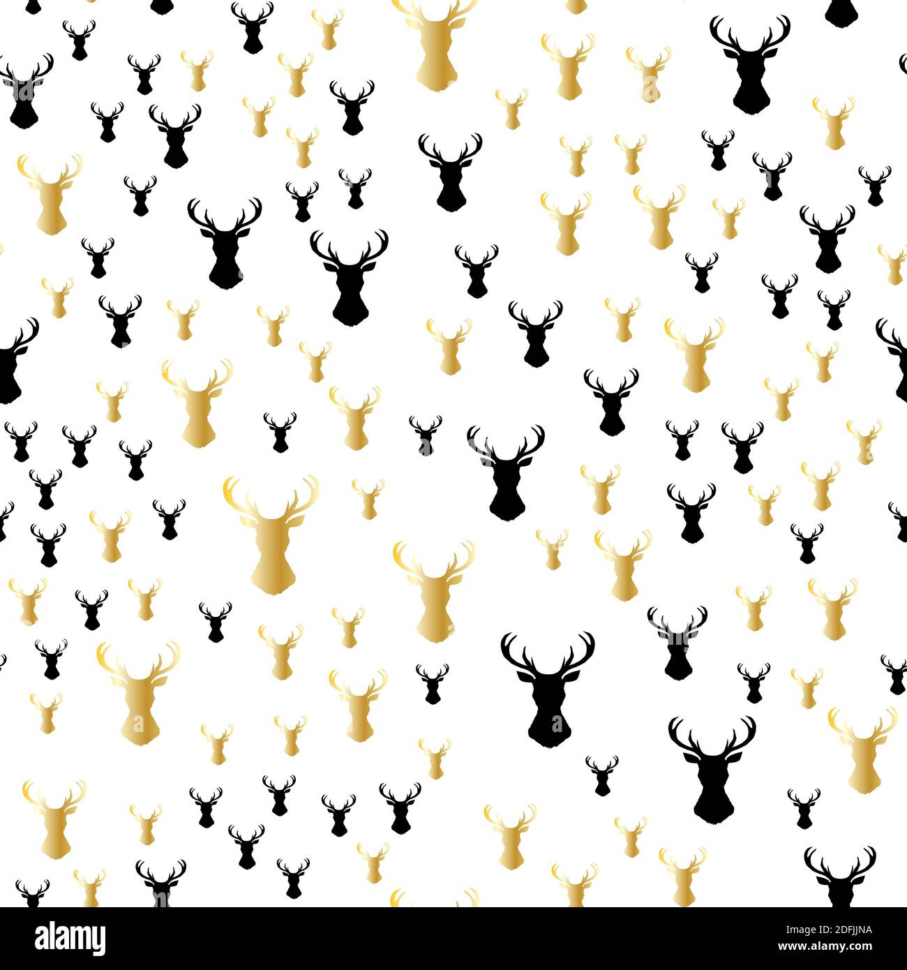 Motif abstrait Merry Christmas avec sapin de noël, cerf et croix. Illustration vectorielle. Illustration de Vecteur