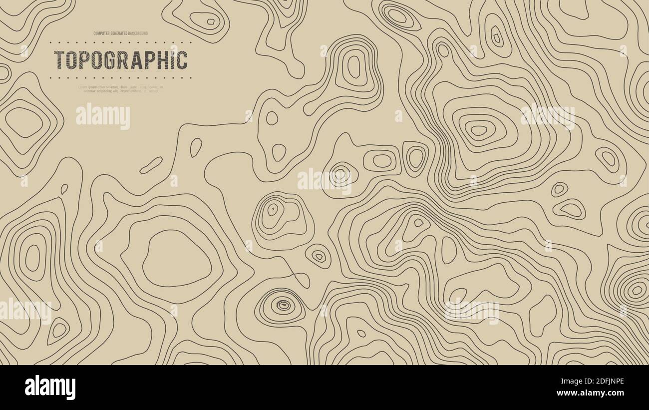 Les contours gris vector de la topographie. La montagne d'illustration vectorielle, la topographie géographique. Texture motif topographique. Site sur un terrain terrain vecteur Illustration de Vecteur