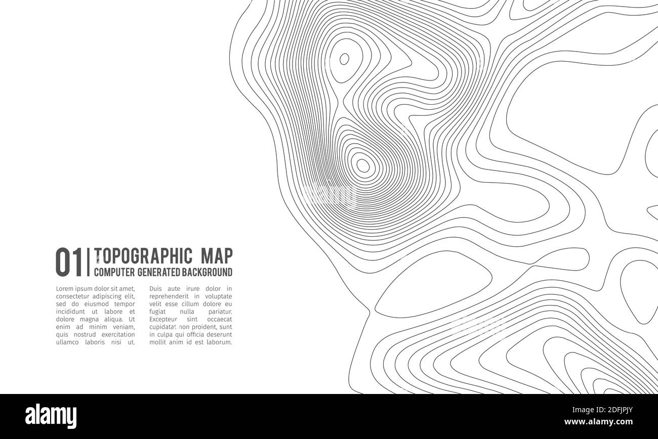 Les contours gris vector de la topographie. La montagne d'illustration vectorielle, la topographie géographique. Texture motif topographique. Site sur un terrain terrain vecteur Illustration de Vecteur