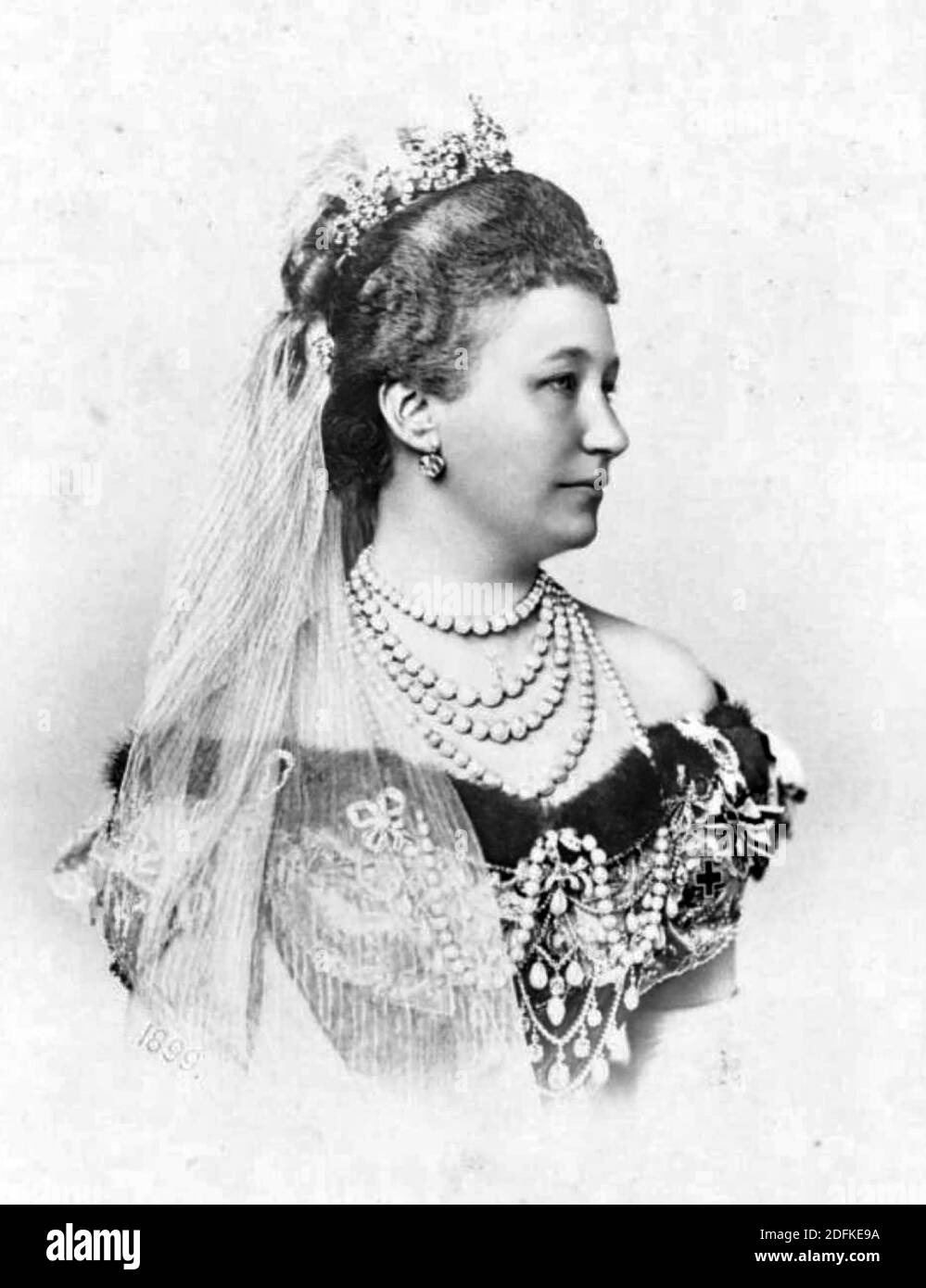 AUGUSTA VICTORIA du SCHLESWIG-HOLSTEIN (1858-1921) dernière impératrice allemande Banque D'Images