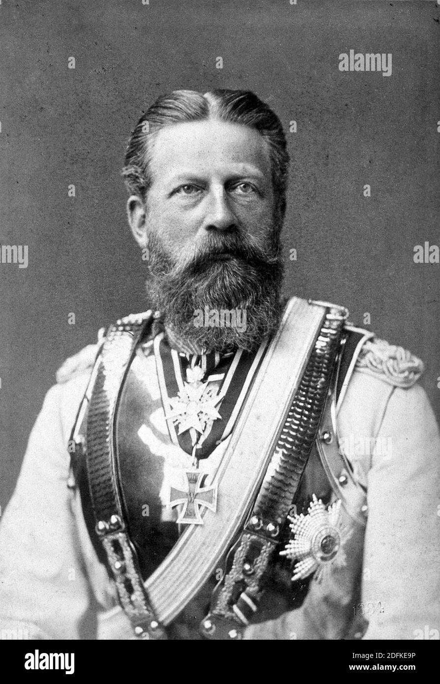 FRÉDÉRIC III, empereur allemand (1831-1888) et roi de Prusse pendant 99 jours. Banque D'Images