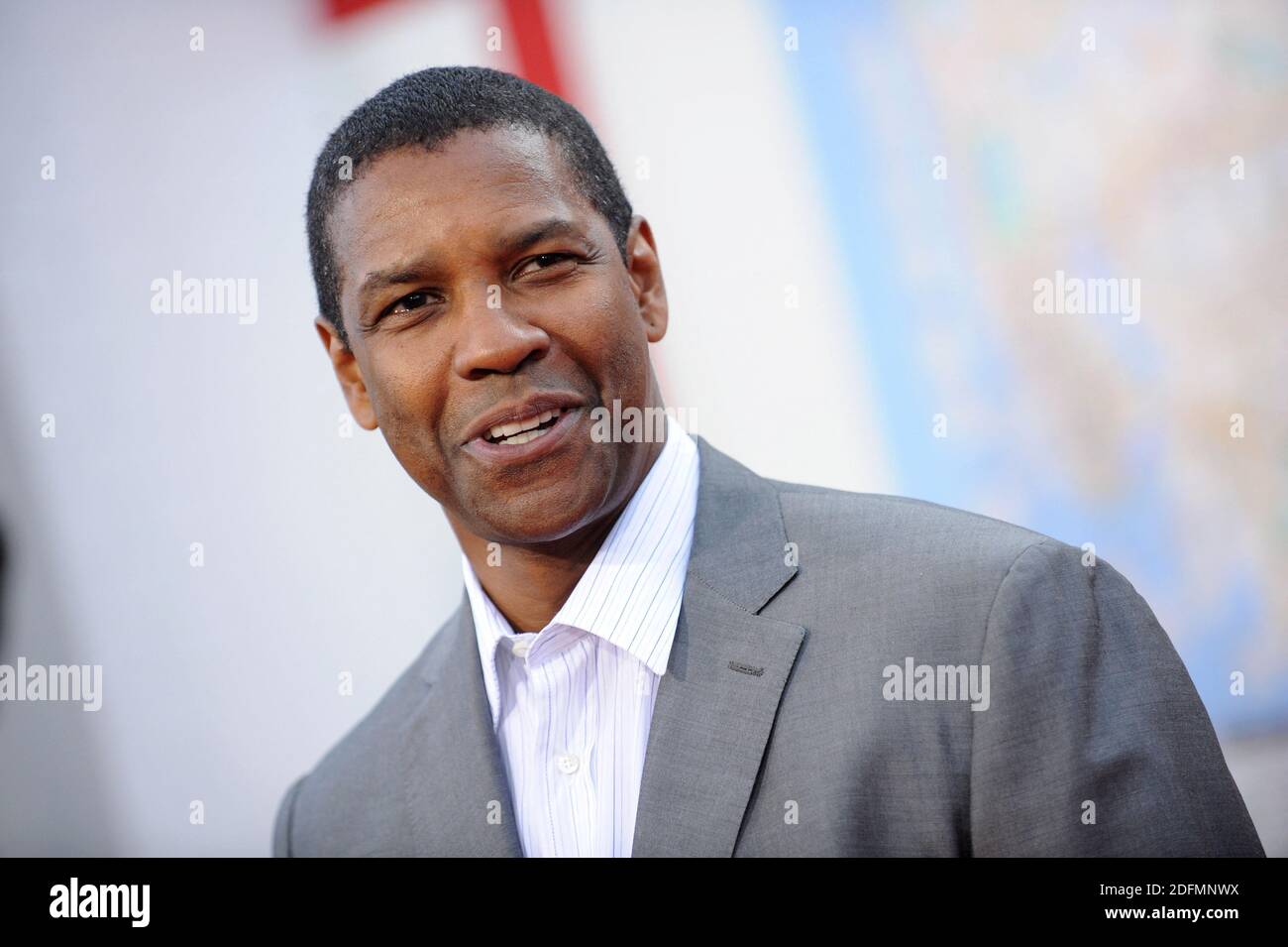 Photo du dossier en date du 4 juin 2009 de Denzel Washington assiste à la première de 'The Tung of Pelham 1 2 3' tenue au Mann Village Theatre à Westwood, Los Angeles, CA, USA. Le New York Times a nommé Denzel Washington 1er plus grand acteur du XXIe siècle. Photo de Lionel Hahn/ABACAPRESS.COM' Banque D'Images