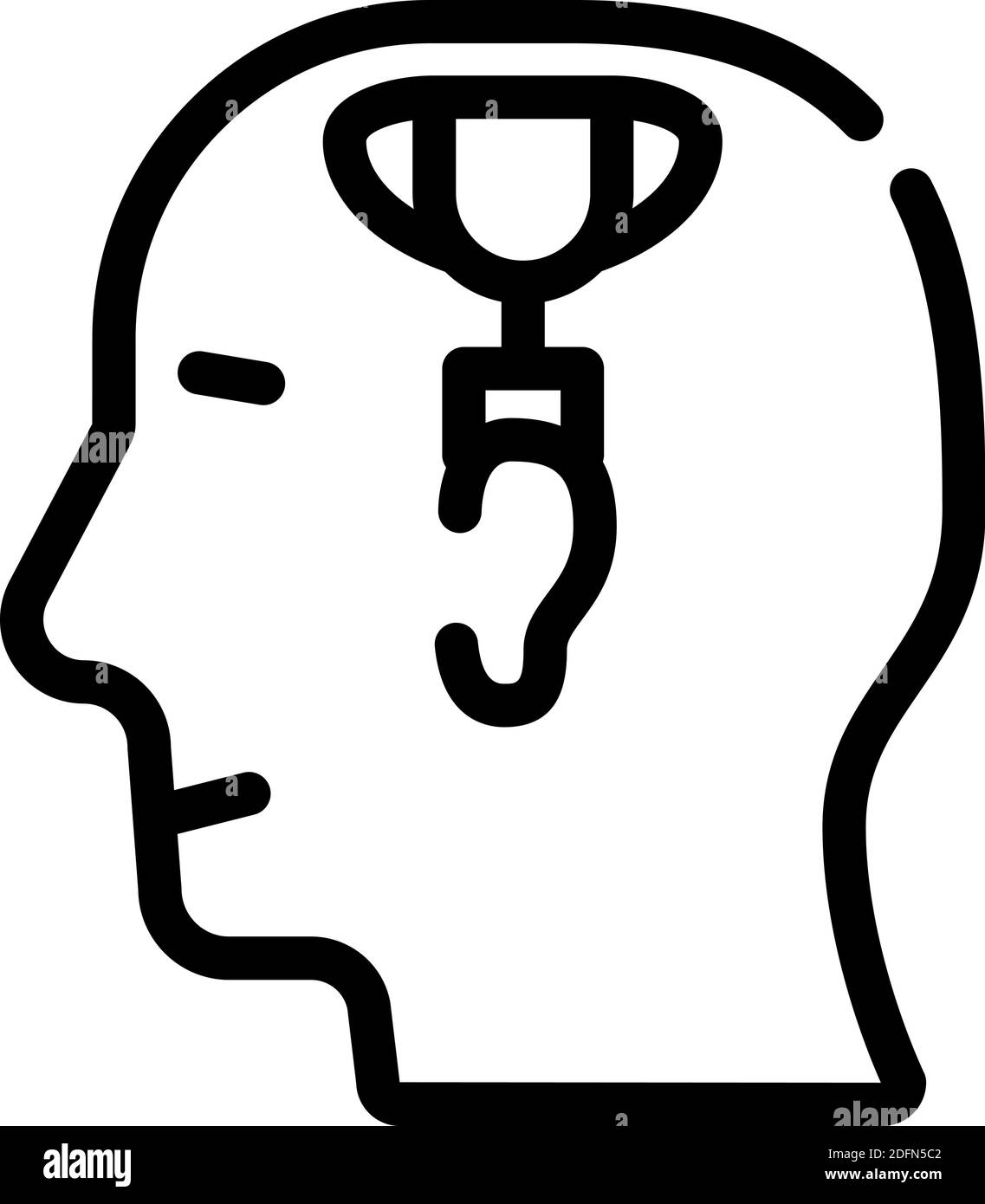 ligne de psychologie du sport illustration vectorielle plate Illustration de Vecteur