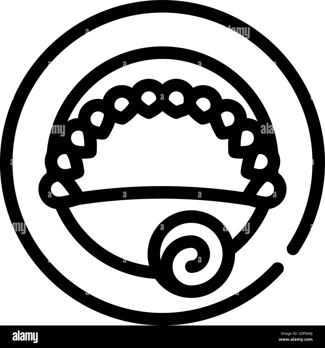 empanadas, illustration vectorielle de la ligne mexicaine de patty frit Illustration de Vecteur