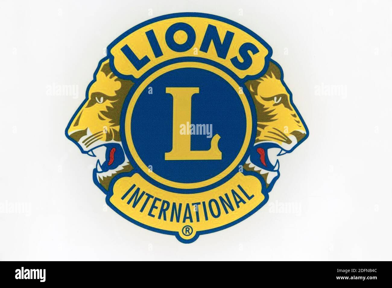 Logo du Lions Clubs International Banque D'Images